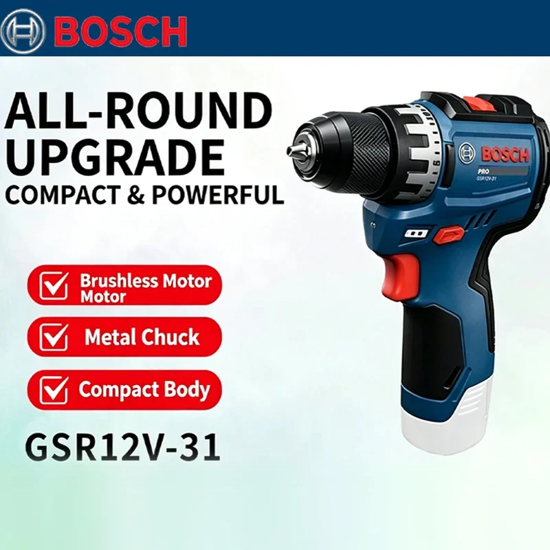 Tools Heavy Equipment - Bosch GSR 12V-31 Bürstenloser Elektrobohrer mit