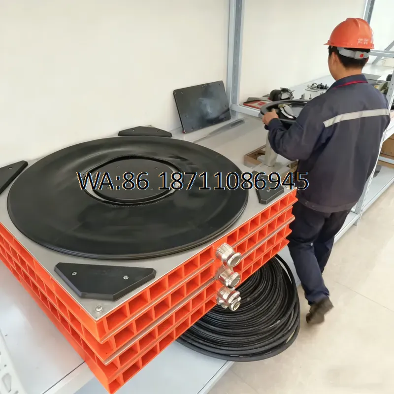 Heavy Equipment Electrical - CE-konforme 28-Tonnen-Pneumatik-Luftlager-Transportrollen, Bodenschadenfreie Handhabungsausrüstung für den