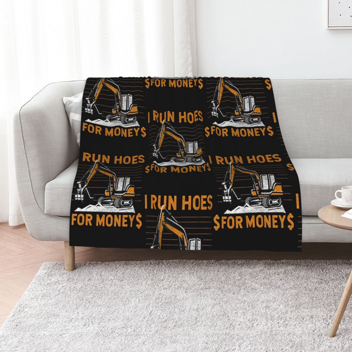 Heavy Equipment Quilt - Lustige Decke mit Motiven von Schwerlastgeräten