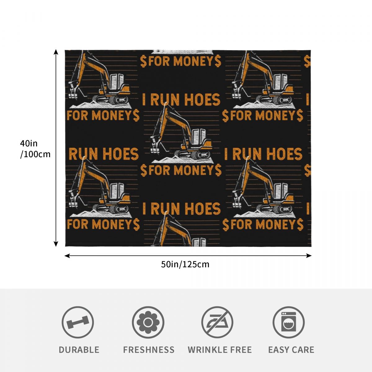 Lustige Decke mit Motiven von  – Heavy Equipment Quilt Bewertung und Preis