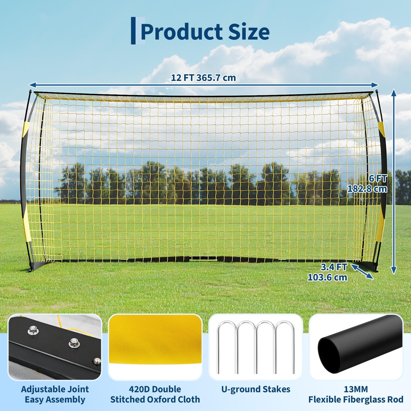 12x6ft Tragbares Fußballtor Ro – Heavy Equipment Company Bewertung und Preis